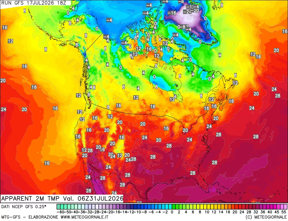 mappa Temp percepita