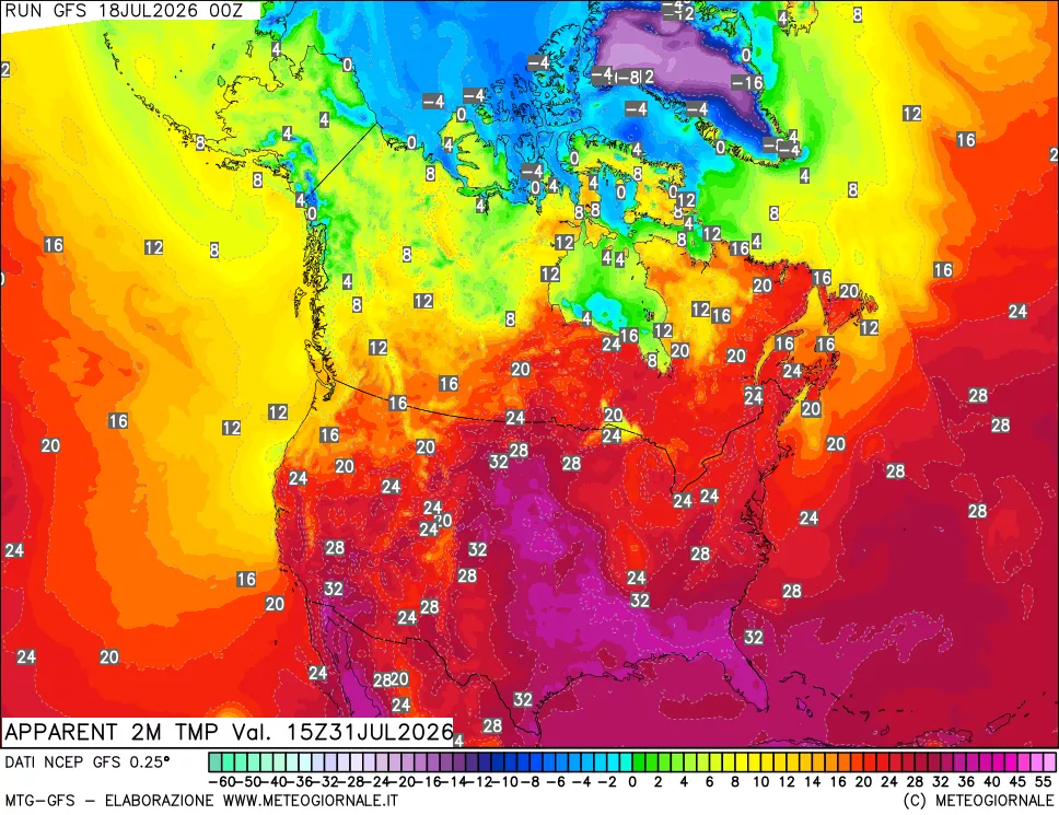 mappa Temp percepita