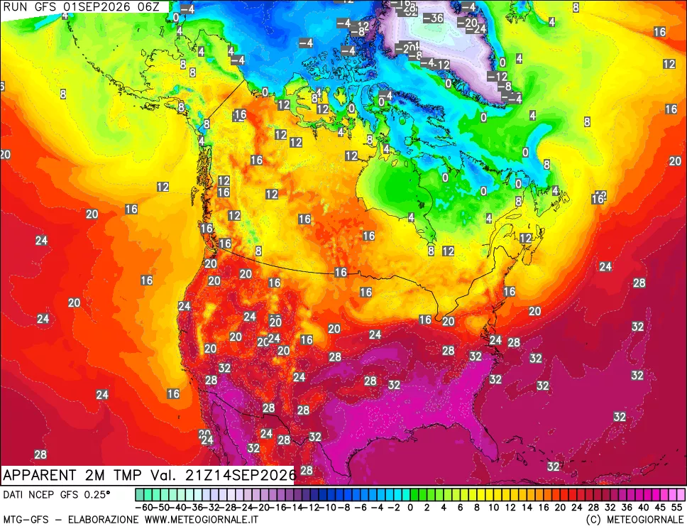 mappa Temp percepita