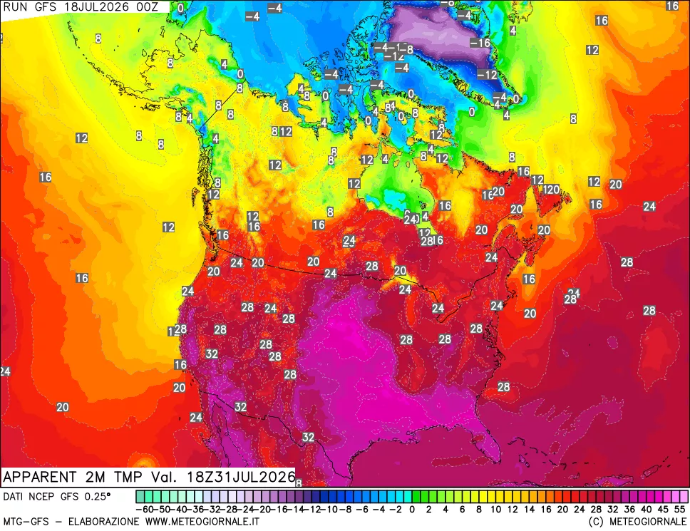 mappa Temp percepita