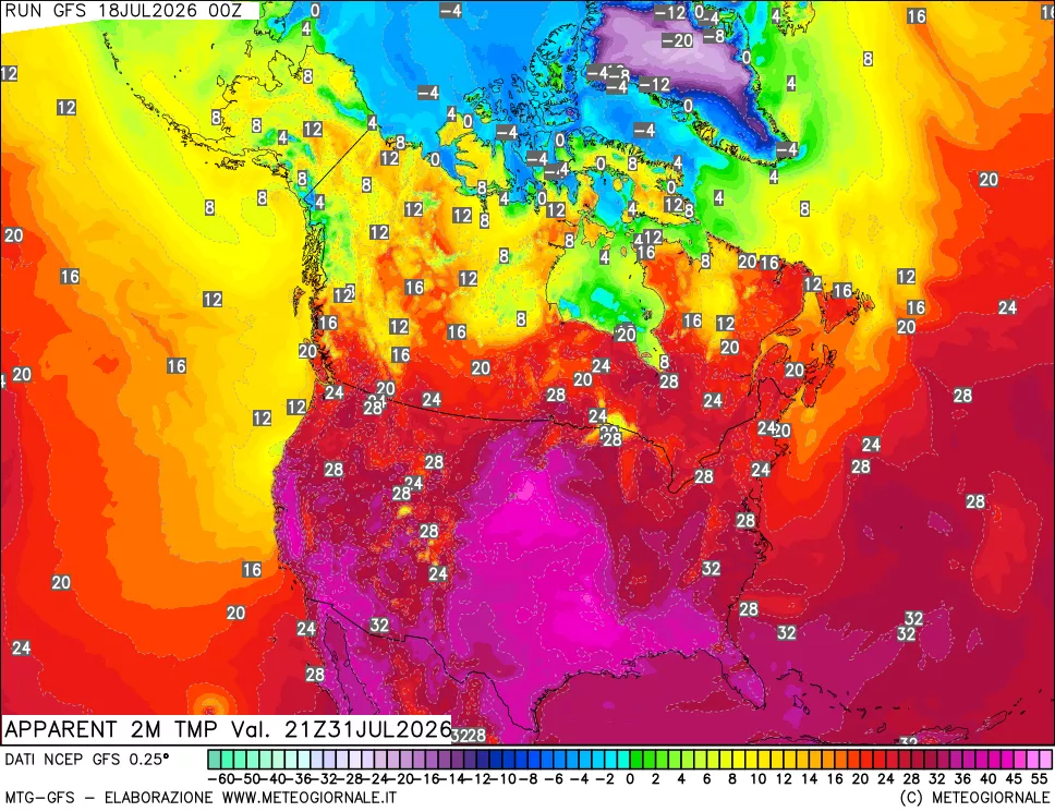 mappa Temp percepita