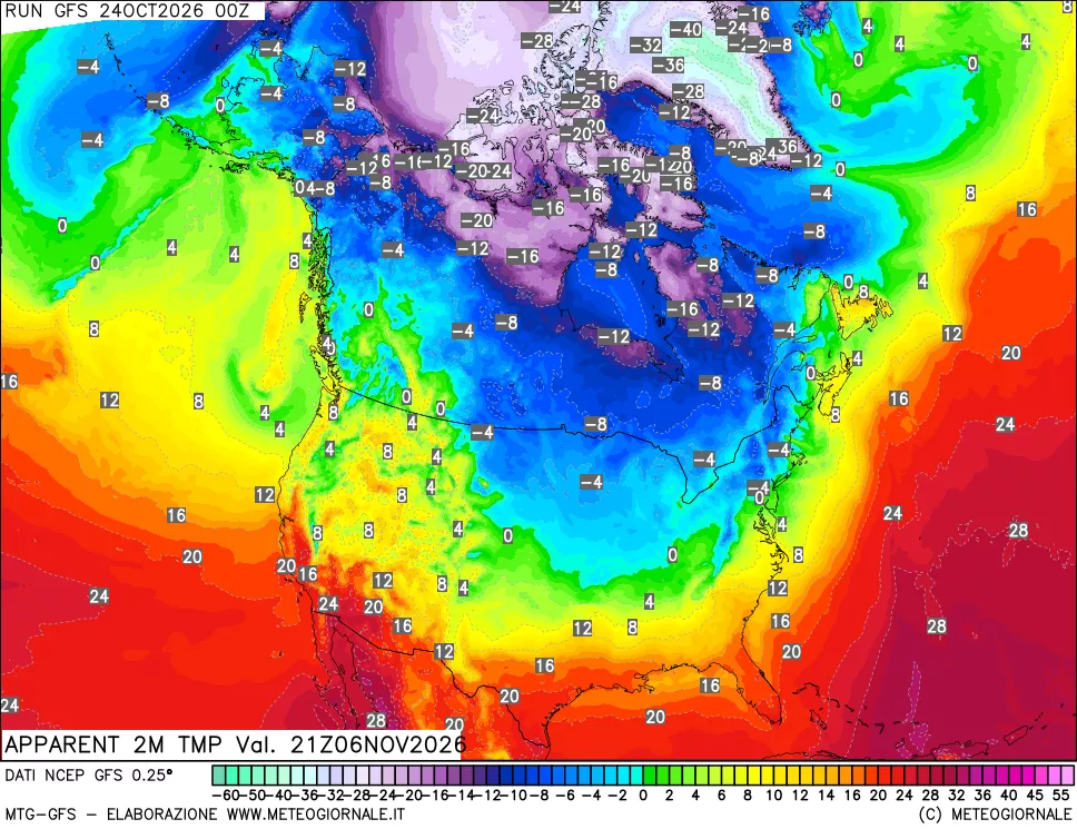 mappa Temp percepita