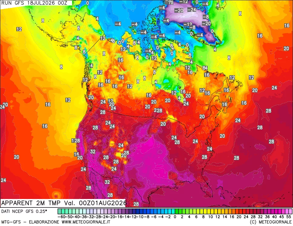 mappa Temp percepita
