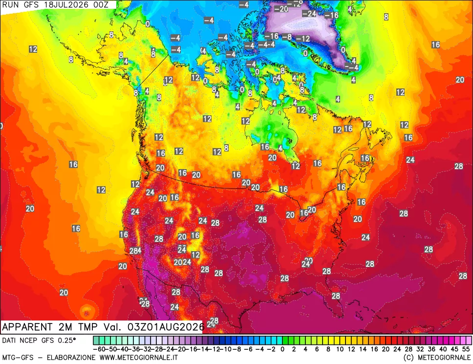mappa Temp percepita