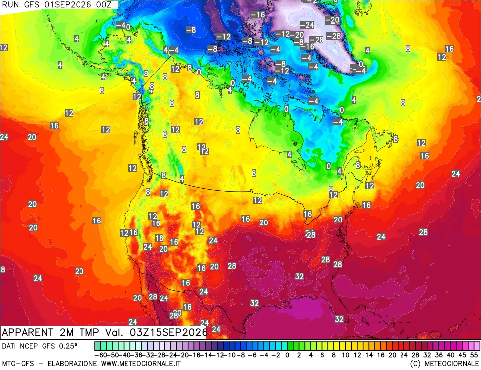 mappa Temp percepita