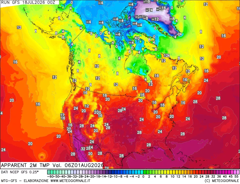 mappa Temp percepita