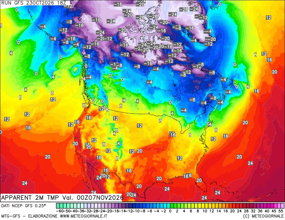 mappa Temp percepita