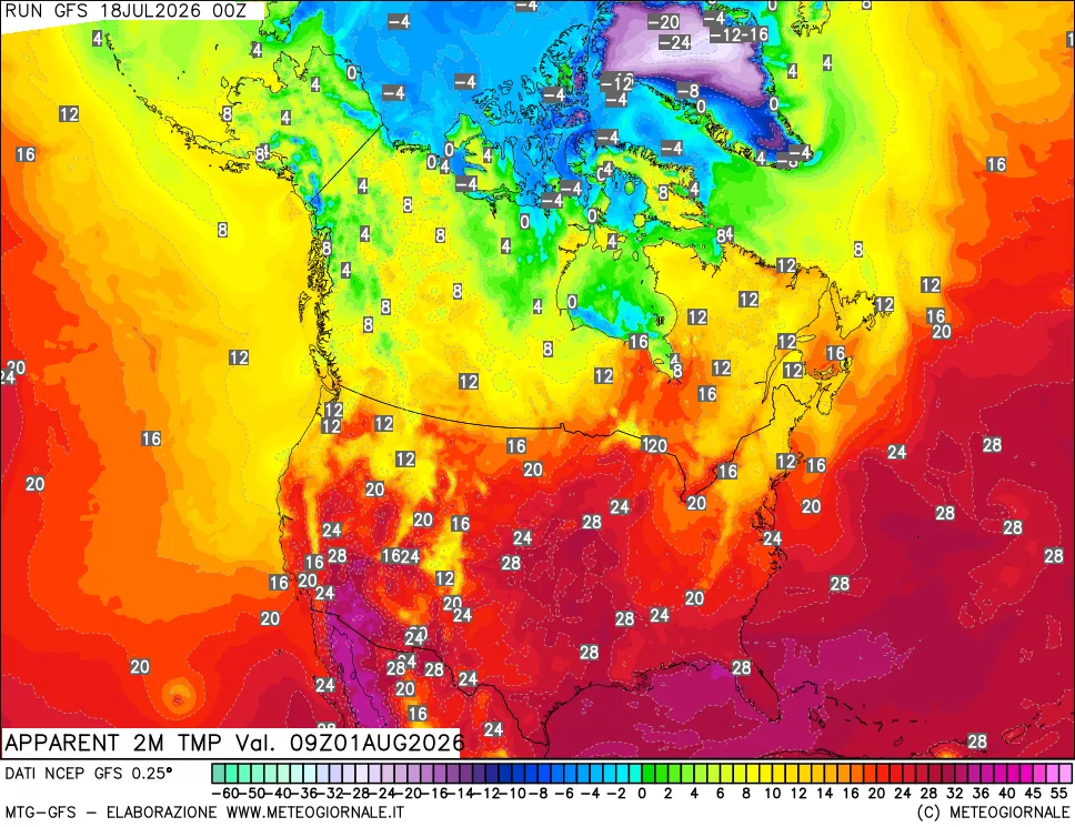 mappa Temp percepita