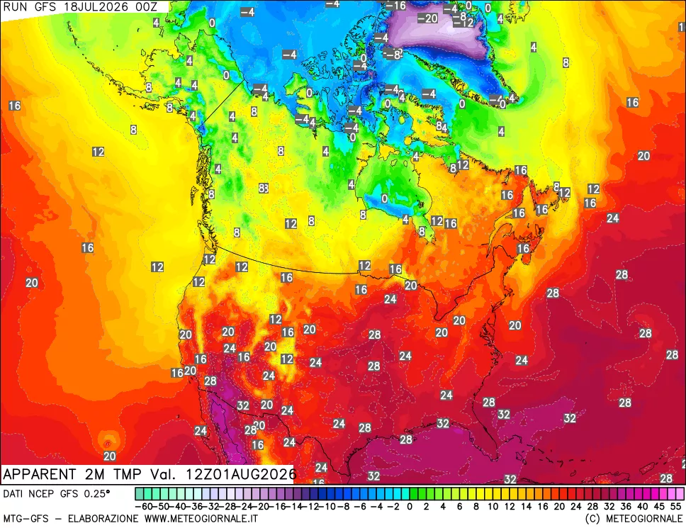 mappa Temp percepita