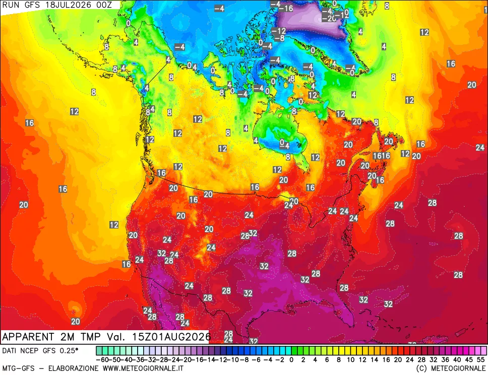 mappa Temp percepita