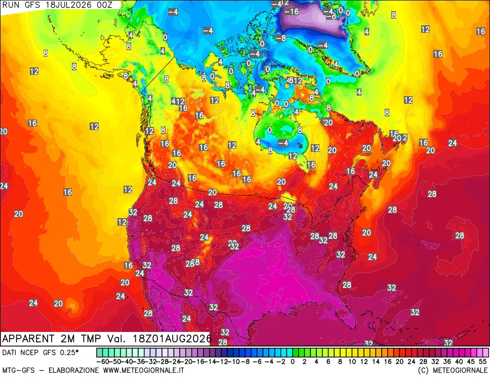 mappa Temp percepita