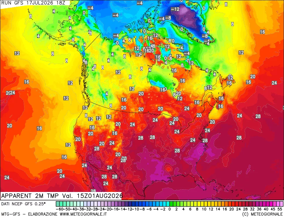 mappa Temp percepita
