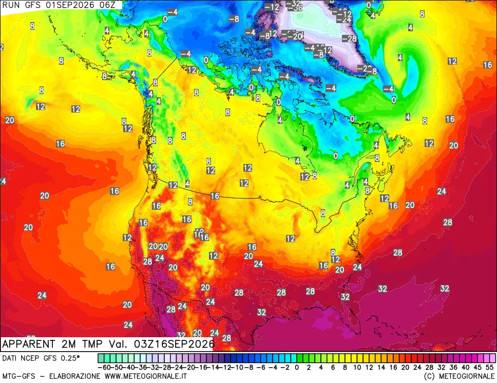 mappa Temp percepita