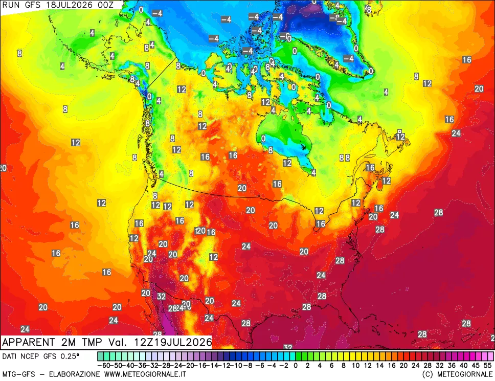 mappa Temp percepita