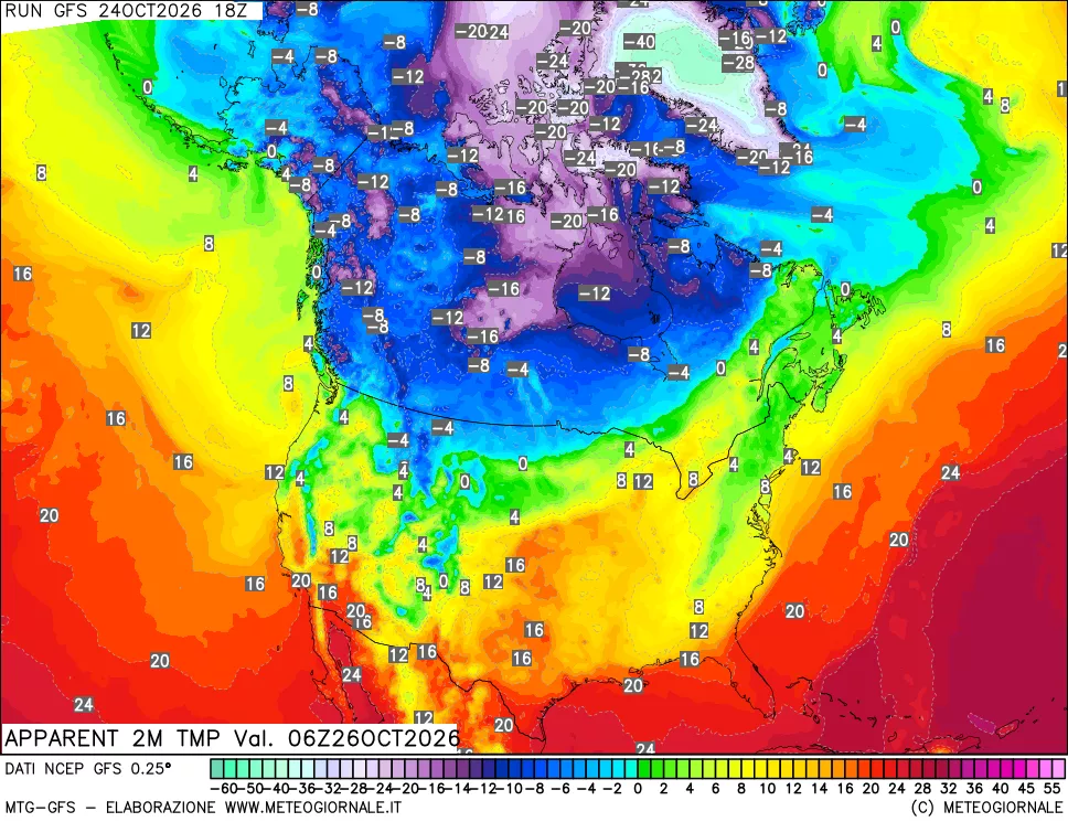 mappa Temp percepita
