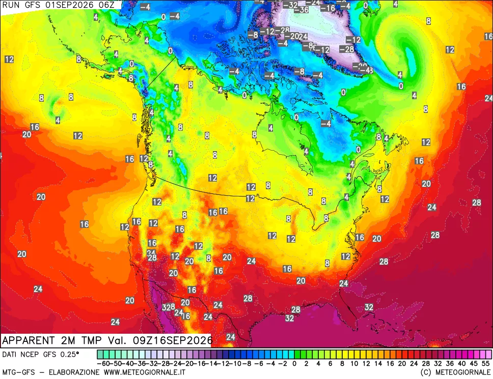 mappa Temp percepita