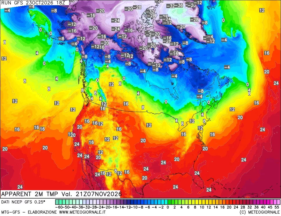 mappa Temp percepita