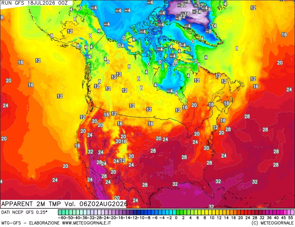 mappa Temp percepita