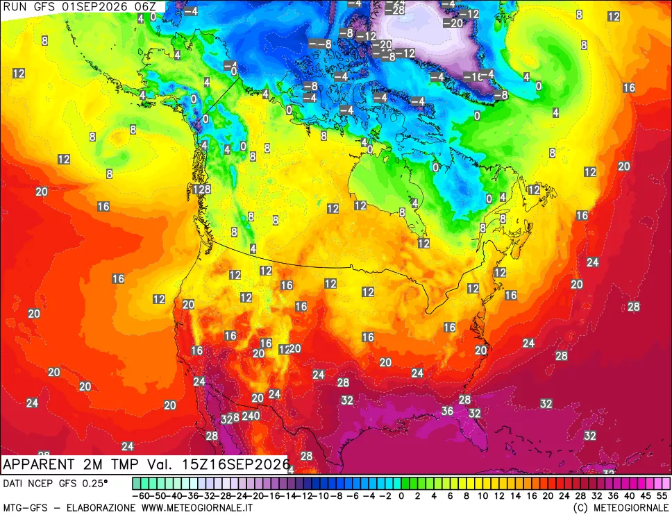 mappa Temp percepita