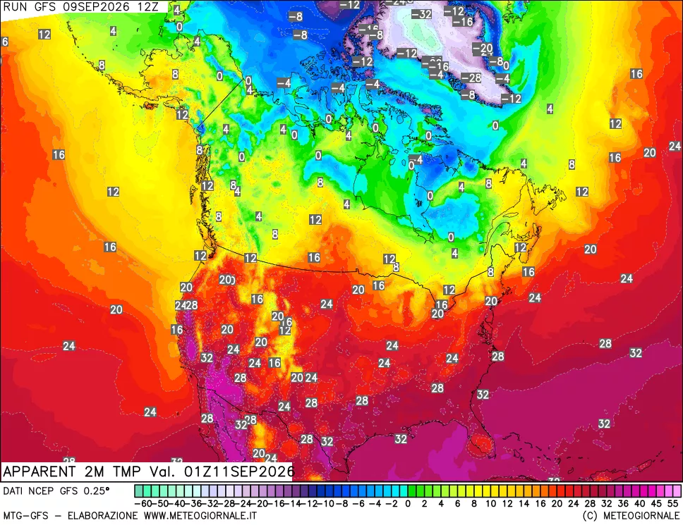 mappa Temp percepita
