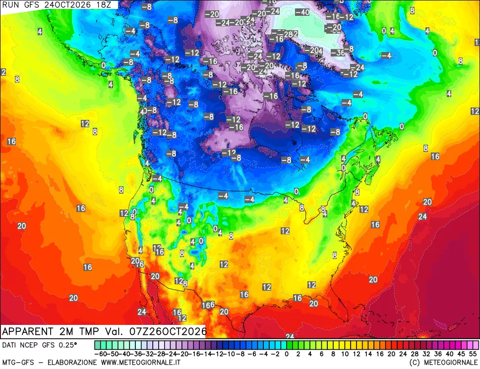 mappa Temp percepita