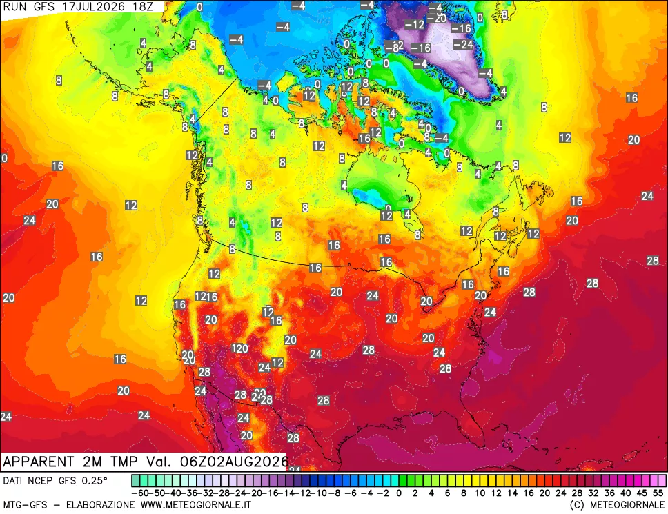 mappa Temp percepita