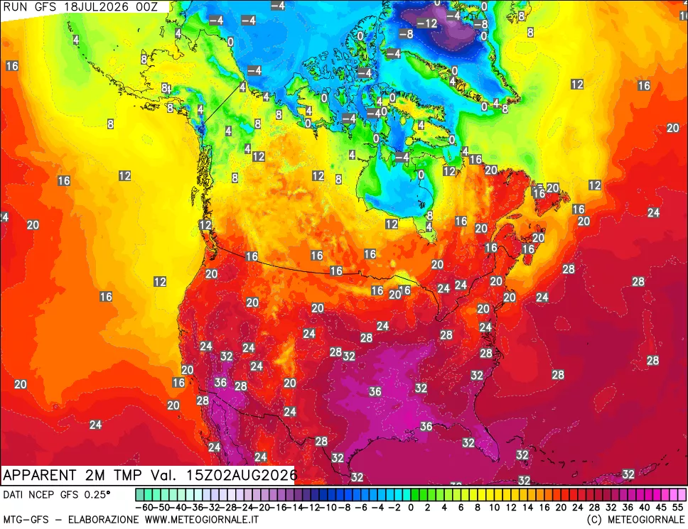 mappa Temp percepita