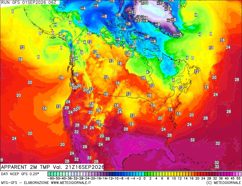 mappa Temp percepita
