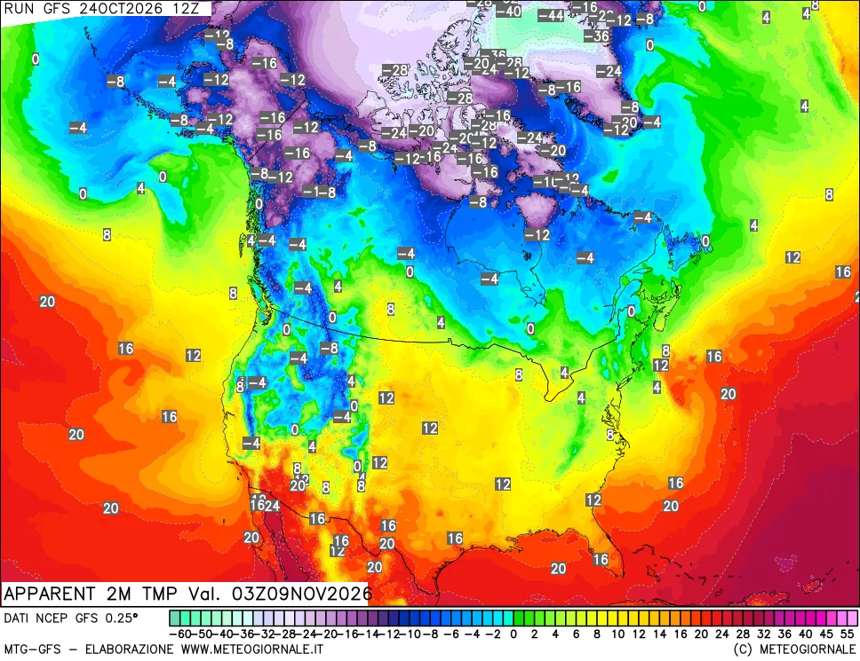 mappa Temp percepita
