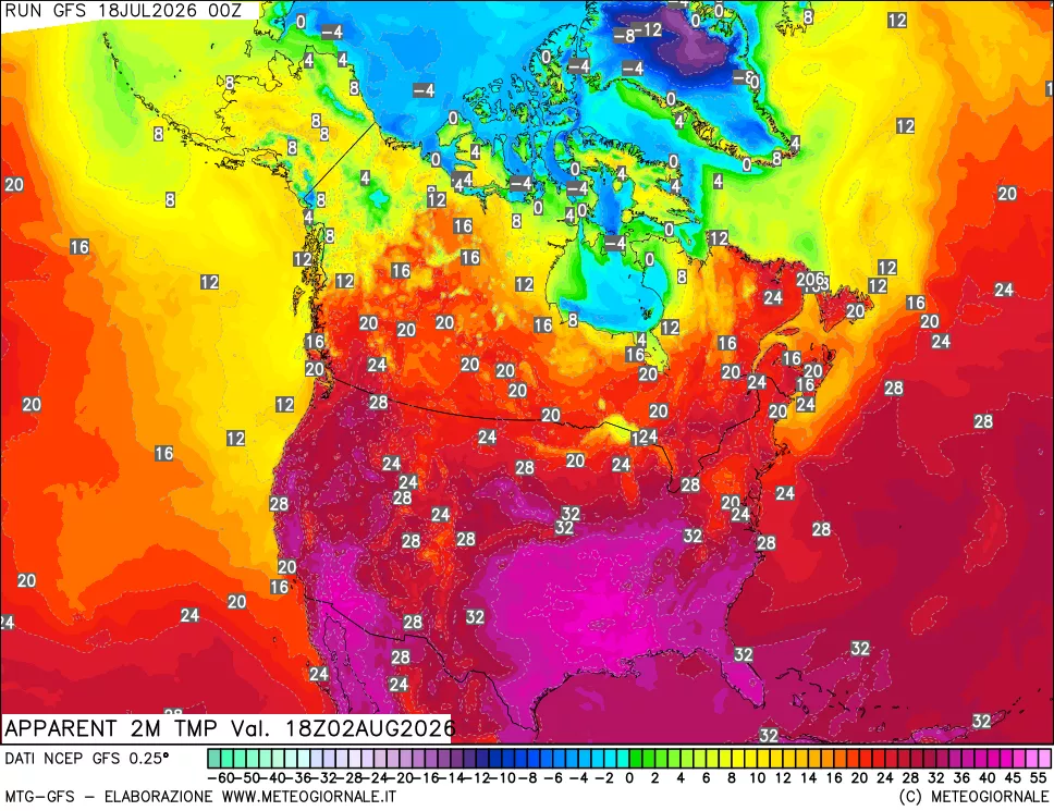 mappa Temp percepita