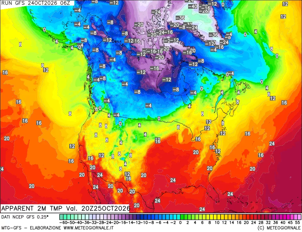 mappa Temp percepita