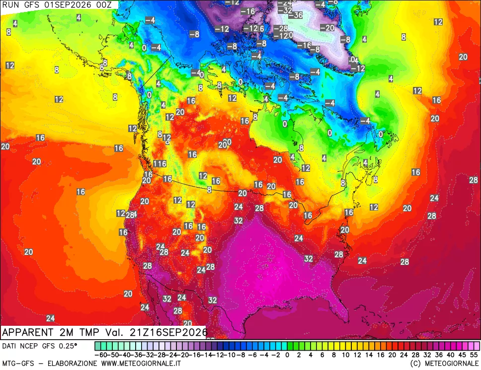 mappa Temp percepita