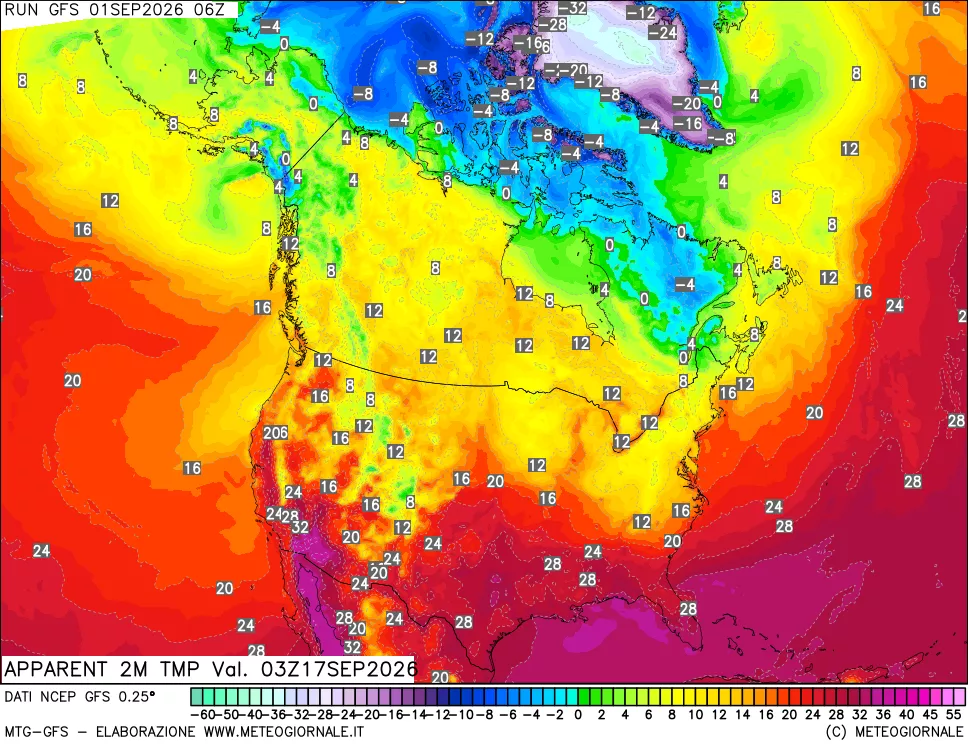 mappa Temp percepita