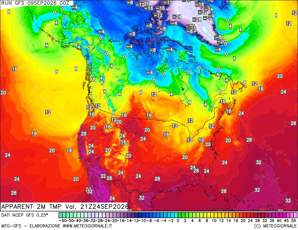 mappa Temp percepita