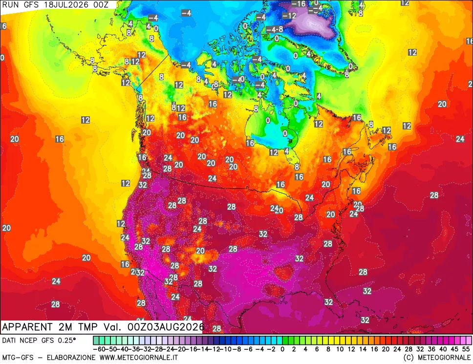 mappa Temp percepita