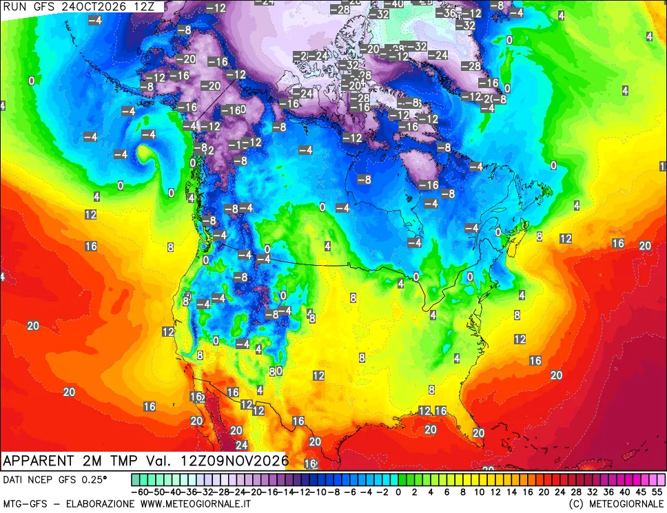 mappa Temp percepita