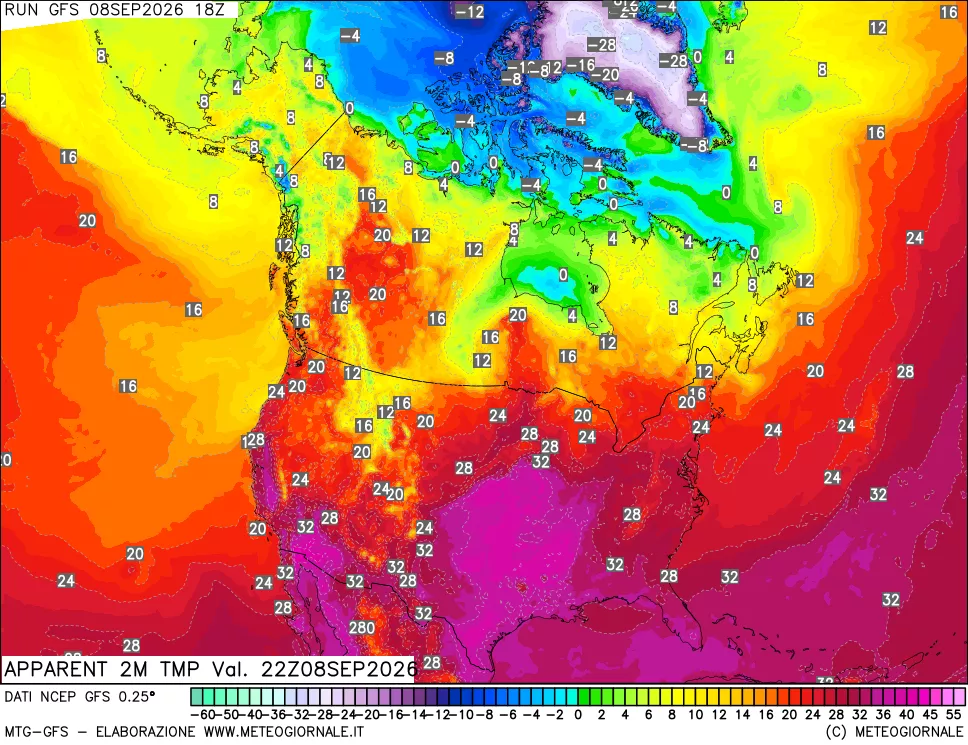 mappa Temp percepita