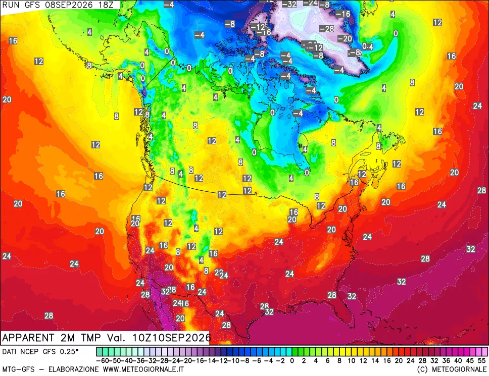 mappa Temp percepita