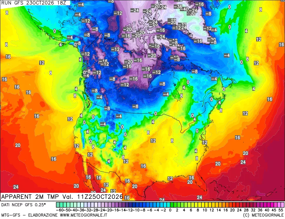 mappa Temp percepita
