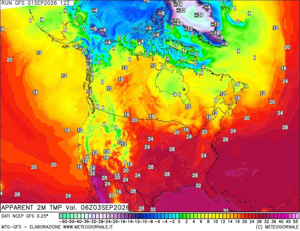 mappa Temp percepita