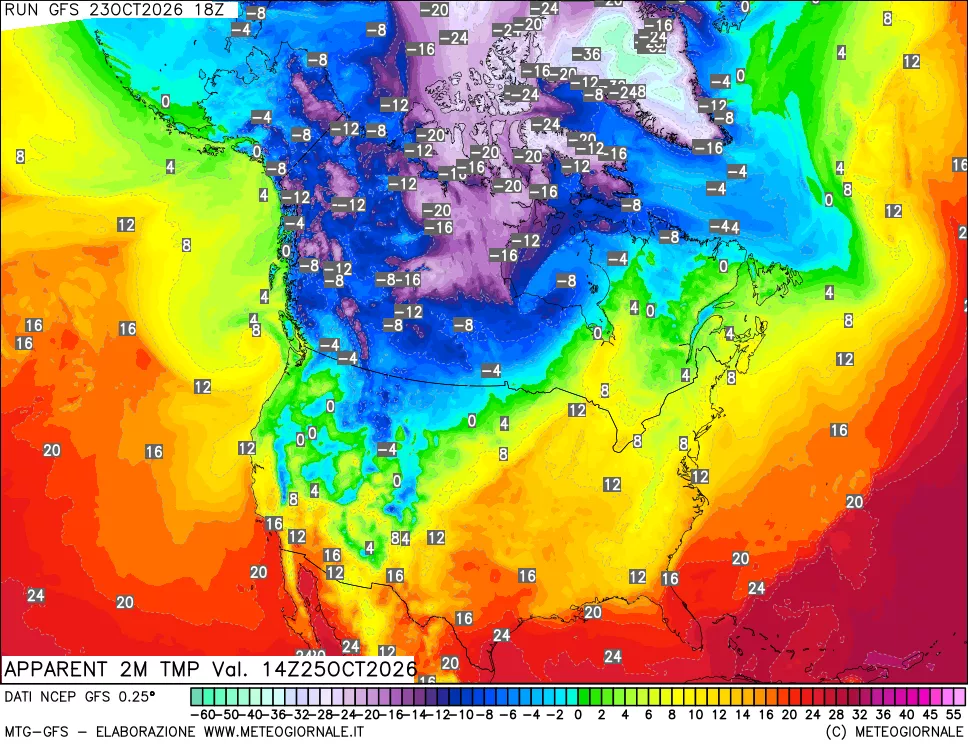 mappa Temp percepita