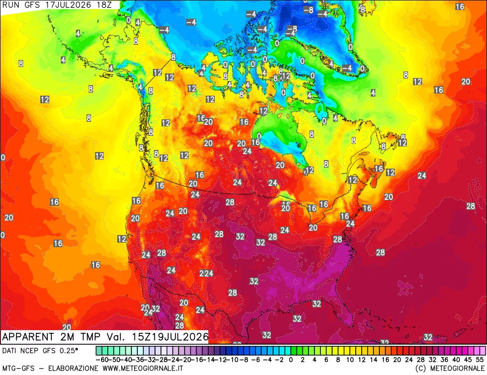 mappa Temp percepita