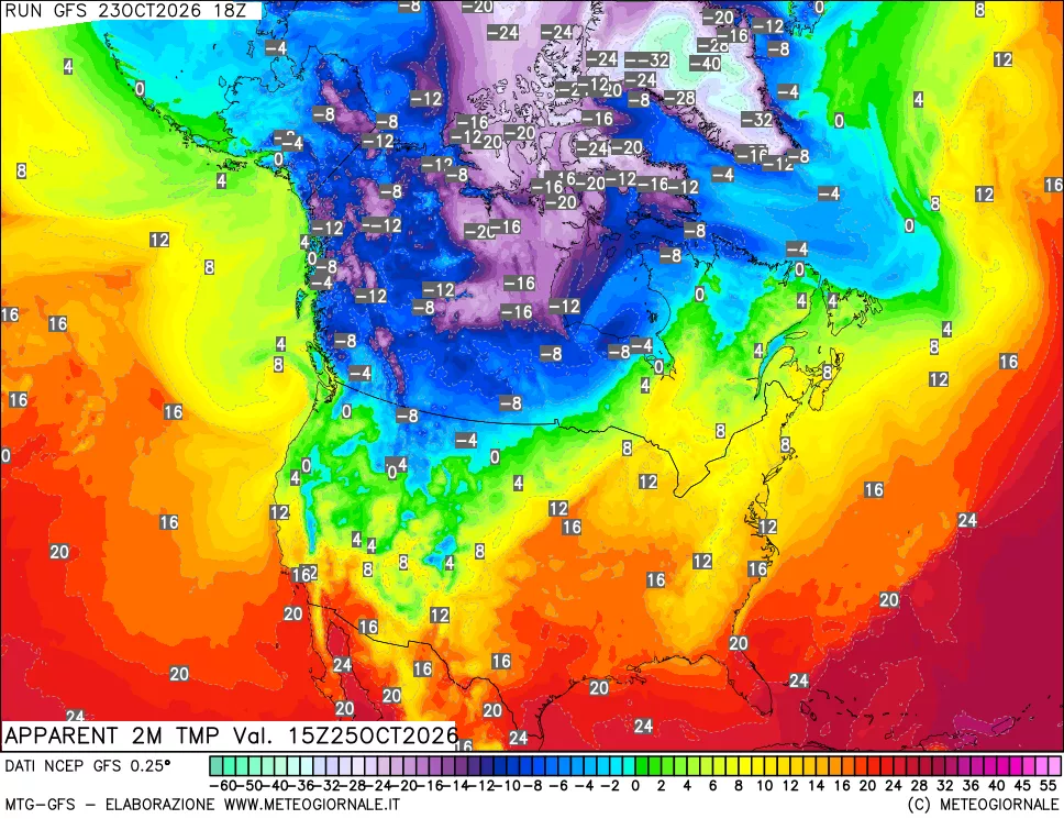 mappa Temp percepita