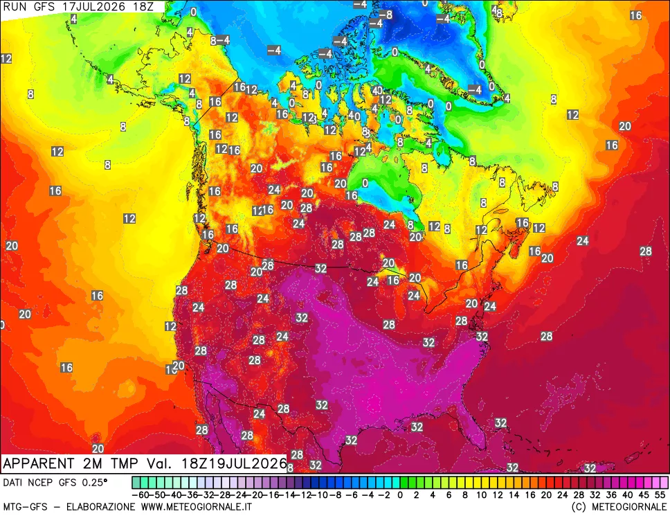mappa Temp percepita