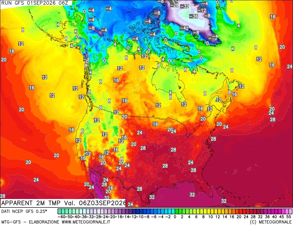mappa Temp percepita