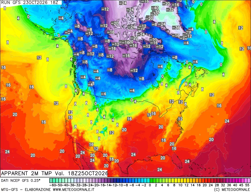 mappa Temp percepita