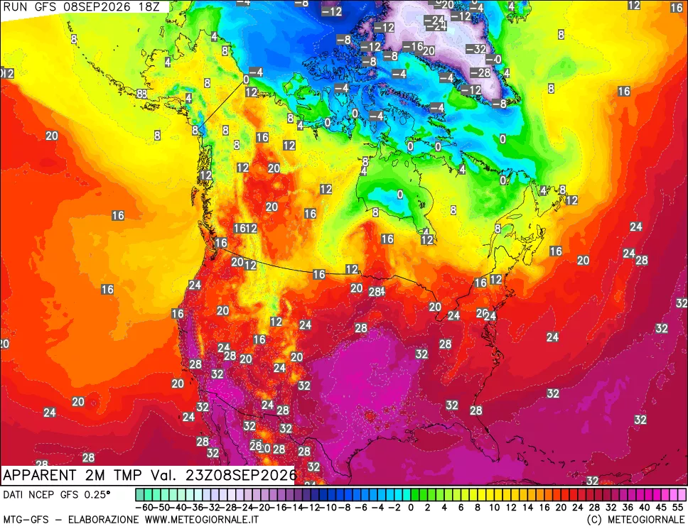 mappa Temp percepita