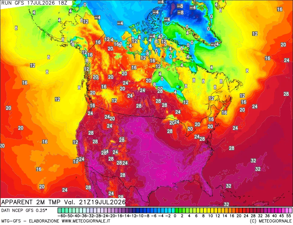mappa Temp percepita