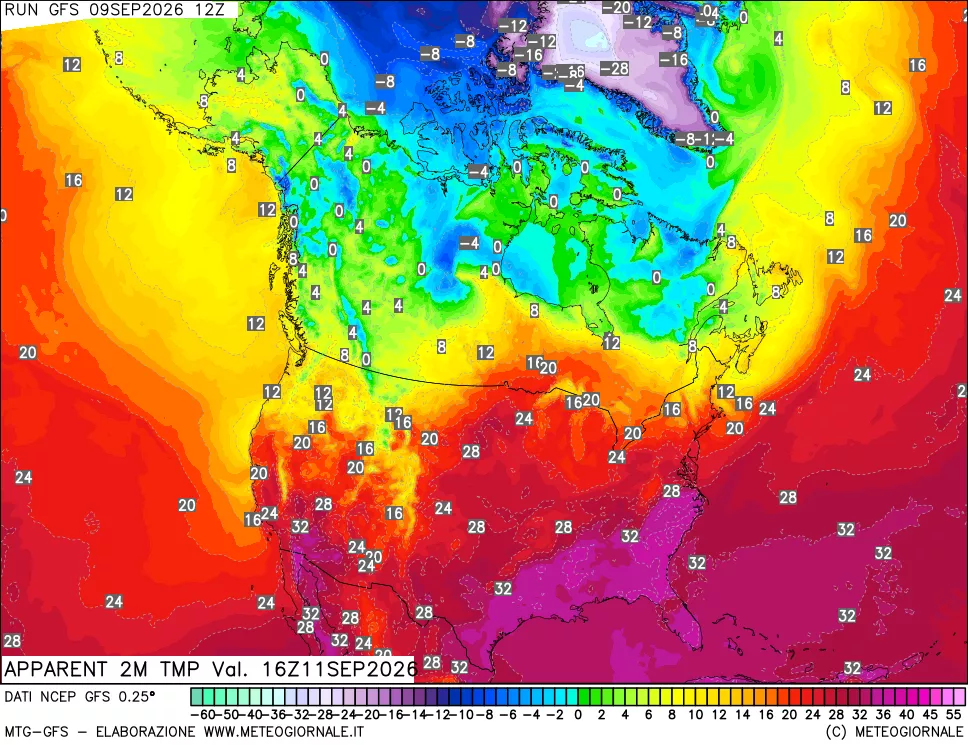 mappa Temp percepita