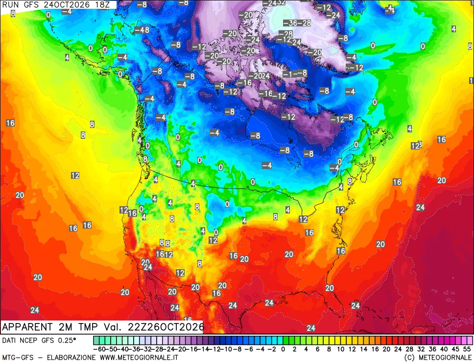 mappa Temp percepita